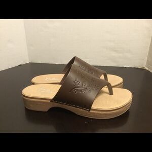 CALOU STOCKHOLM EMMA BROWN Slip-On Sandals Size 38